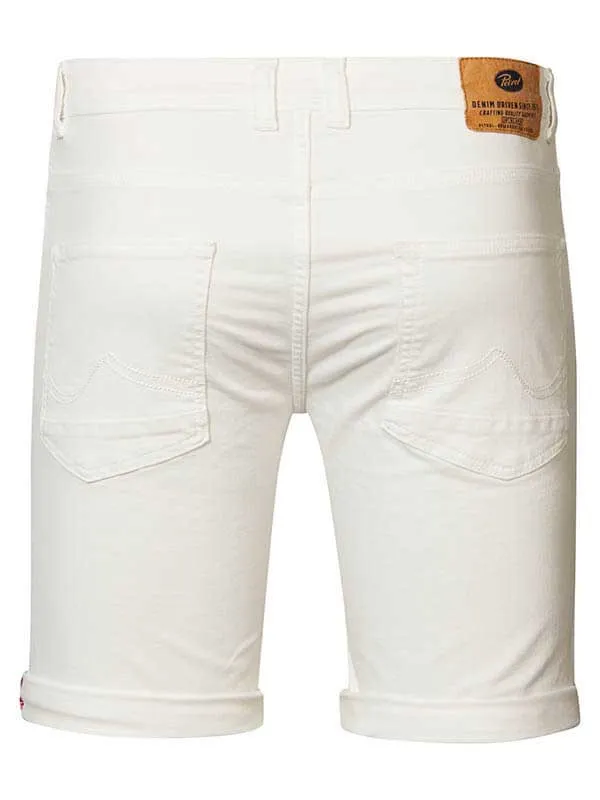 Men Shorts Petrol Industries Seaham Denim Short Bright White