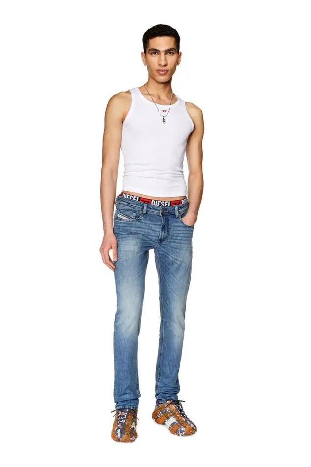 Men Skinny Jeans 1979 Sleenker 0licm Medium Blue Diesel Skinny