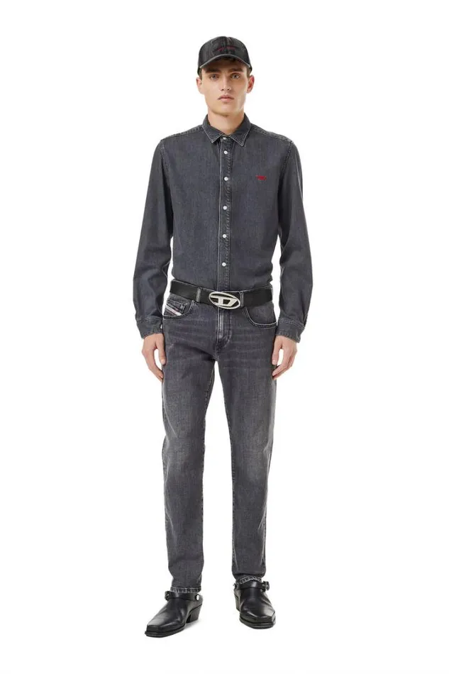 Men Slim Jeans 2019 DStrukt 09c47 Blackdark Grey Diesel Slim
