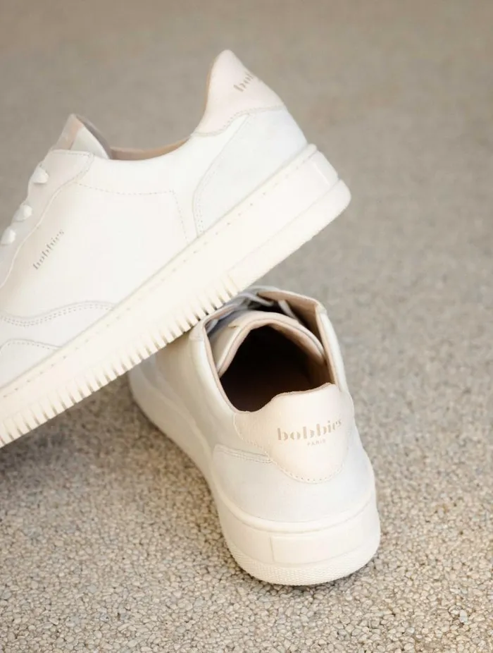 Men Sneakers Bobbies Travis Off White and Foam Men Sneakers Bobbies Travis Off White and Foam