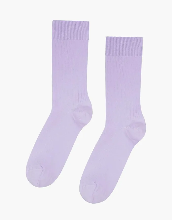 Men Socks and Colorful Standard Classic Organic Sock Soft Lavender