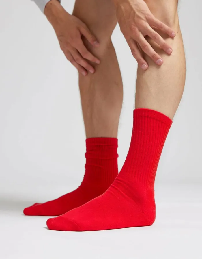 Men Socks and Colorful Standard Organic Active Sock Emerald Green