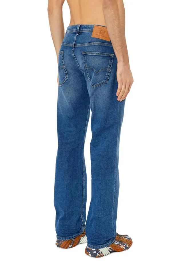 Men Straight Jeans 1985 Larkee E9a80 Medium Blue Diesel Straight Men Straight Jeans 1985 Larkee E9a80 Medium Blue Diesel Straight