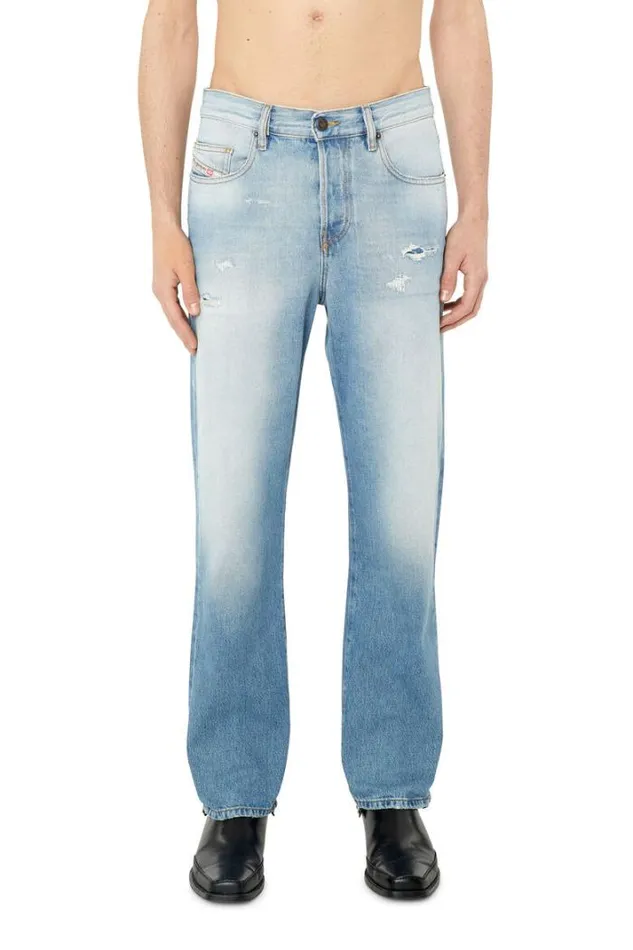 Men Straight Jeans 2020 DViker E9c15 Light Blue Diesel Straight Men Straight Jeans 2020 DViker E9c15 Light Blue Diesel Straight