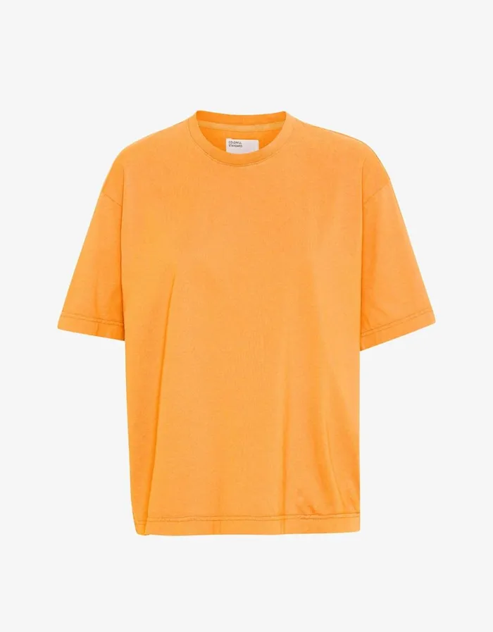 Men TShirts Colorful Standard Oversized Organic TShirt Sandstone Orange