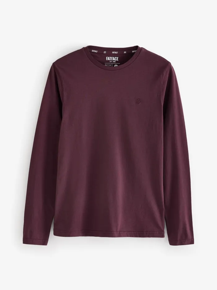 Men TShirts Fat Face Burgundy Red Long Sleeve 100 Cotton TShirts 3 Pack Men TShirts Fat Face Burgundy Red Long Sleeve 100 Cotton TShirts 3 Pack
