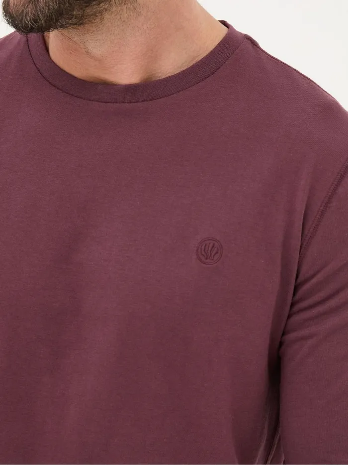 Men TShirts Fat Face Burgundy Red Long Sleeve 100 Cotton TShirts 3 Pack Men TShirts Fat Face Burgundy Red Long Sleeve 100 Cotton TShirts 3 Pack