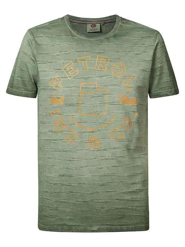 Men TShirts Petrol Industries Artwork TShirt Forest Night