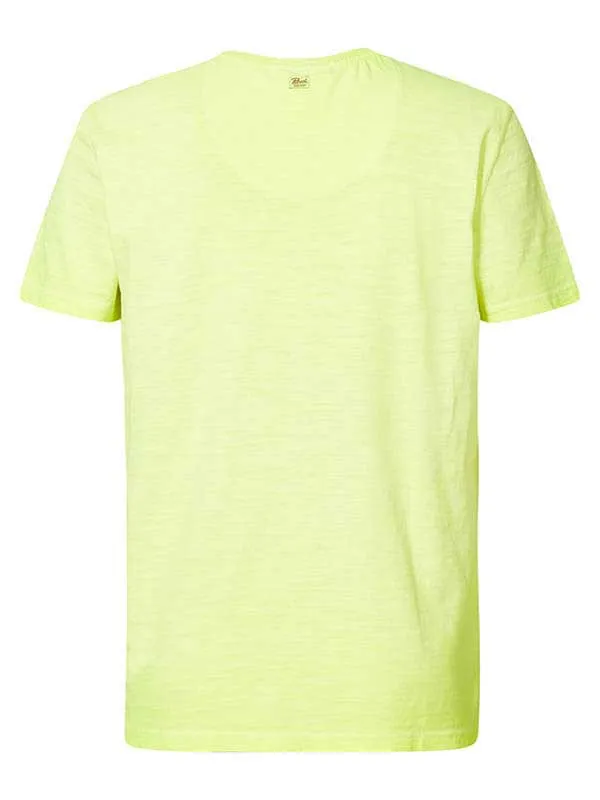 Men TShirts Petrol Industries Marl VNeck TShirt Safety Yellow