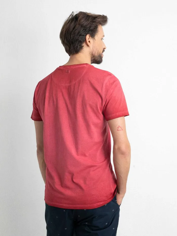Men TShirts Petrol Industries Summery TShirt Fire Red