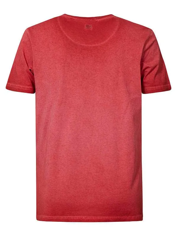 Men TShirts Petrol Industries Summery TShirt Fire Red