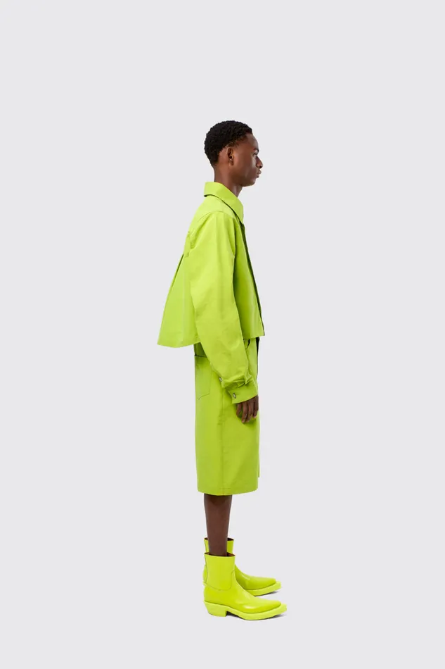 Men Tech Shirt Green CottonNylon Shirt Camper Tops Men Tech Shirt Green CottonNylon Shirt Camper Tops