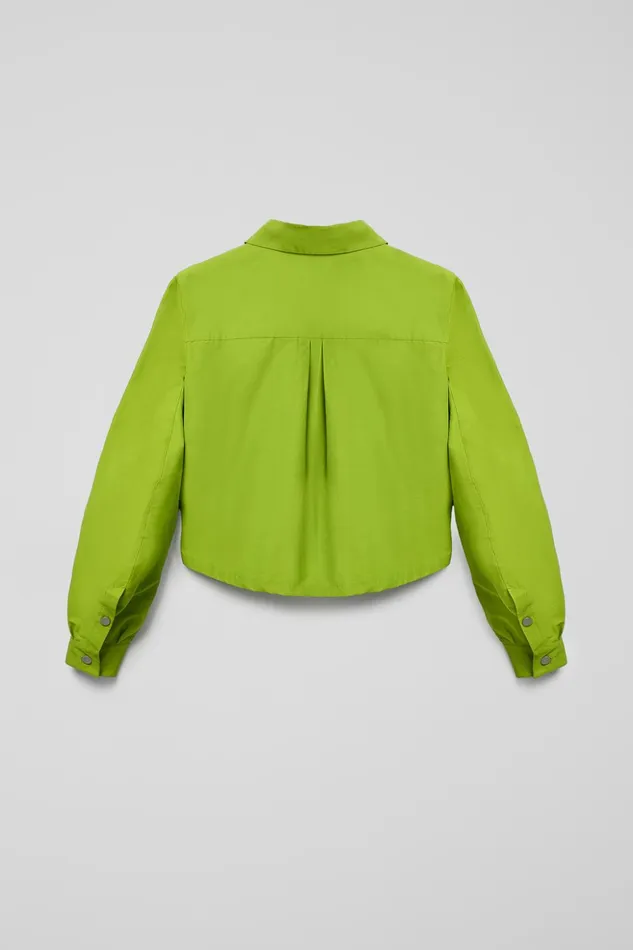 Men Tech Shirt Green CottonNylon Shirt Camper Tops Men Tech Shirt Green CottonNylon Shirt Camper Tops