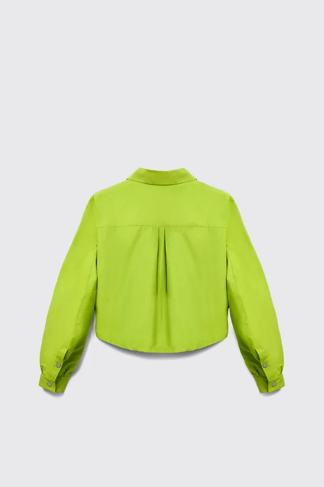 Men Tech Shirt Green CottonNylon Shirt Camper Tops Men Tech Shirt Green CottonNylon Shirt Camper Tops
