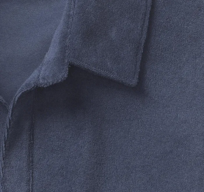 Men Terry Open Collar Polo Navy JohnstonandMurphy Polos and Tees Men Terry Open Collar Polo Navy JohnstonandMurphy Polos and Tees