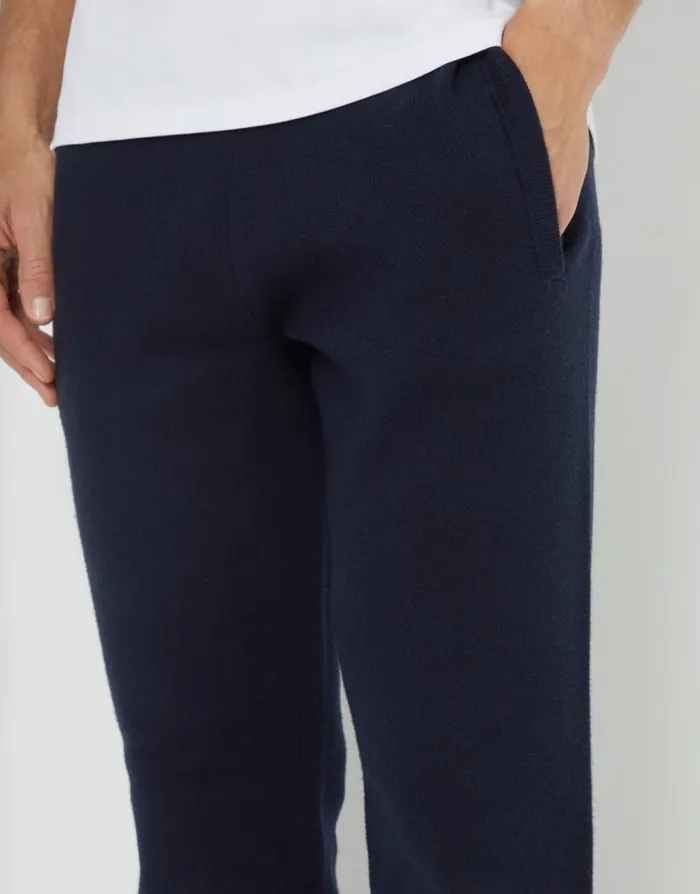 Men Threadbare Luxe Navy Knitted Joggers Threadbare Joggers Men Threadbare Luxe Navy Knitted Joggers Threadbare Joggers