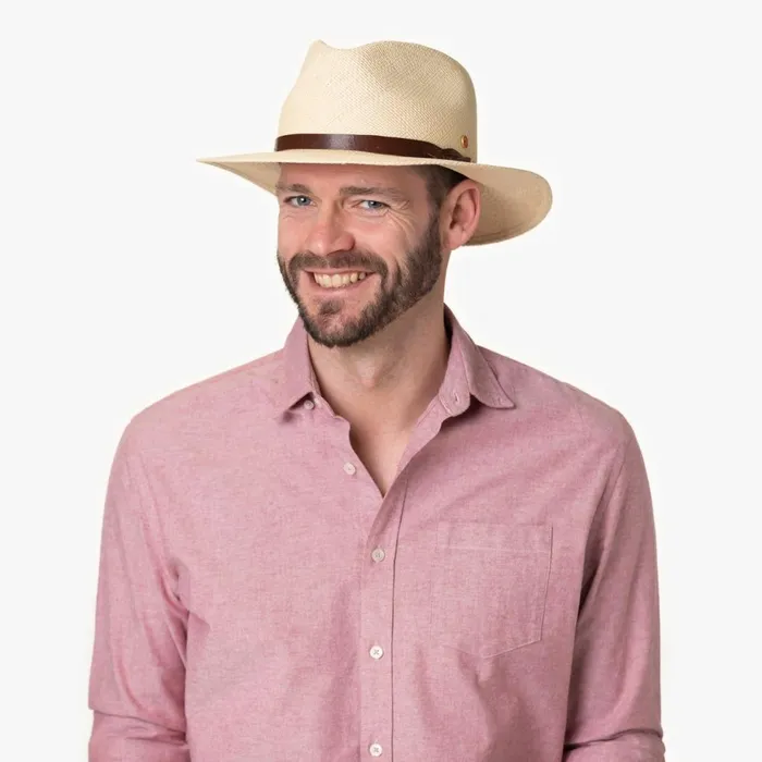 Men Traveler Hats Mayser Enrico Traveller Panama Hat Light Brown Men Traveler Hats Mayser Enrico Traveller Panama Hat Light Brown