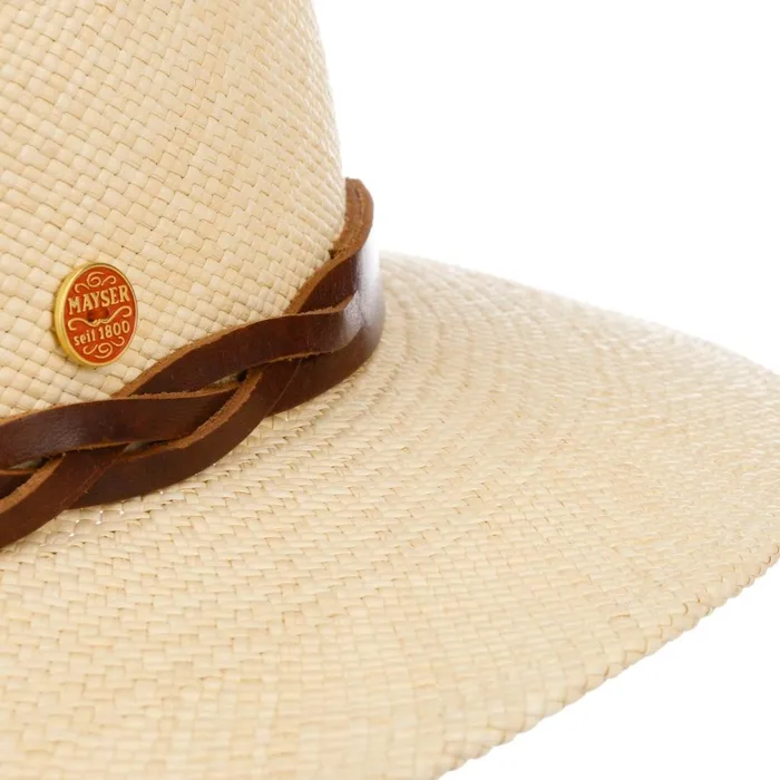Men Traveler Hats Mayser Enrico Traveller Panama Hat Light Brown Men Traveler Hats Mayser Enrico Traveller Panama Hat Light Brown