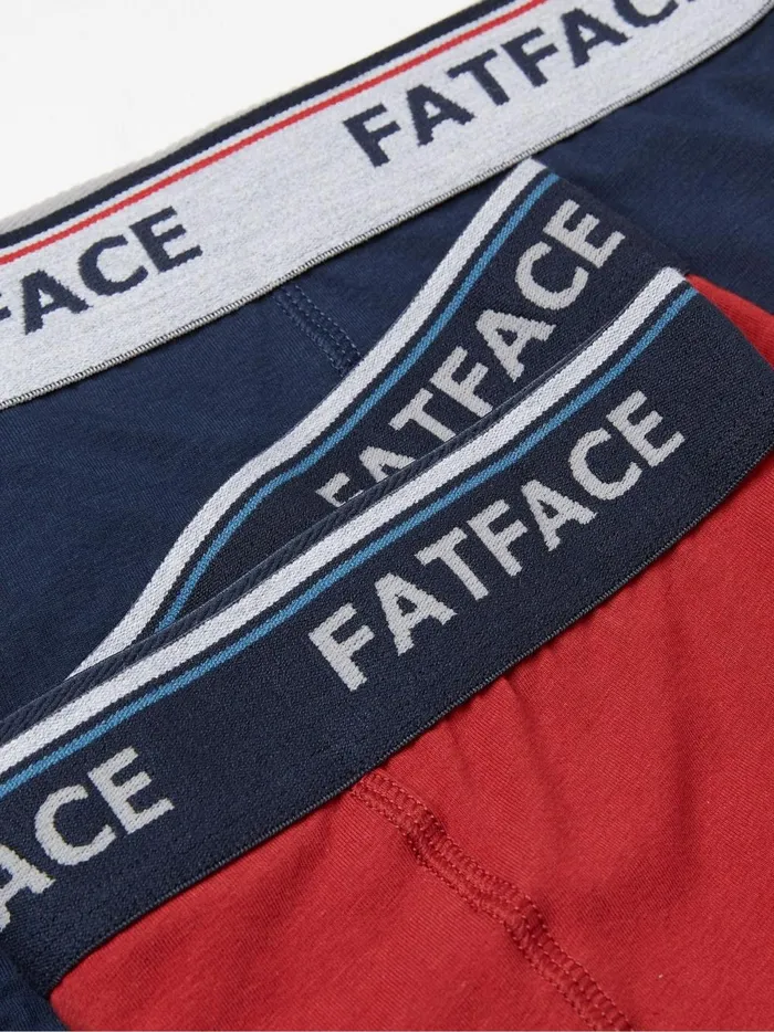 Men Underwear Fat Face Red Cotton Boxers 2 Pack