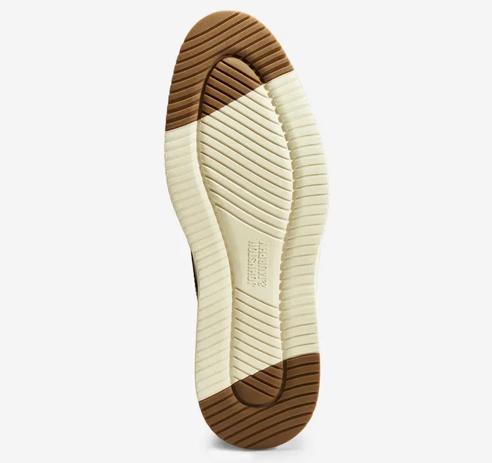 Men Upton Plain Toe Tan Full Grain JohnstonandMurphy LaceUps