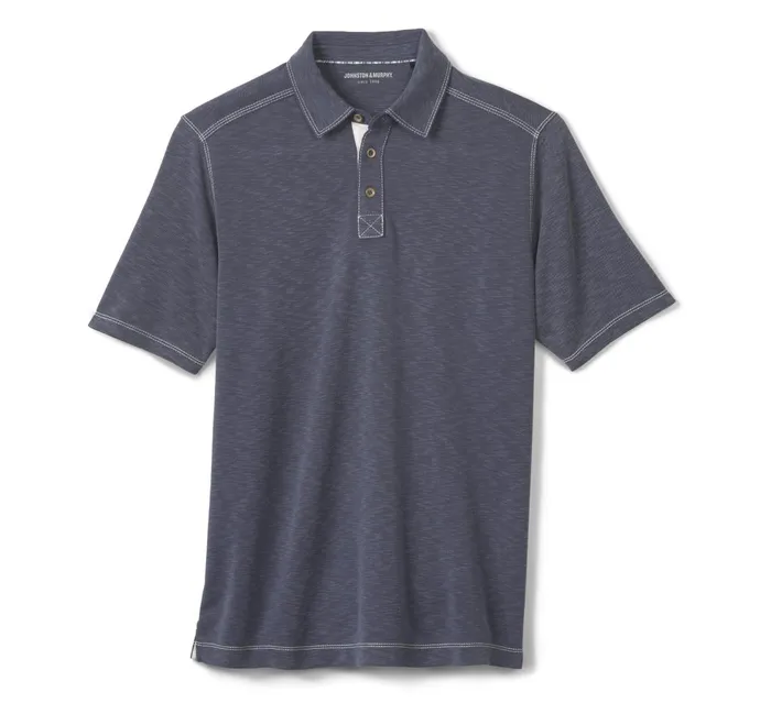 Men Vintage Slub Polo Navy JohnstonandMurphy Polos and Tees Men Vintage Slub Polo Navy JohnstonandMurphy Polos and Tees