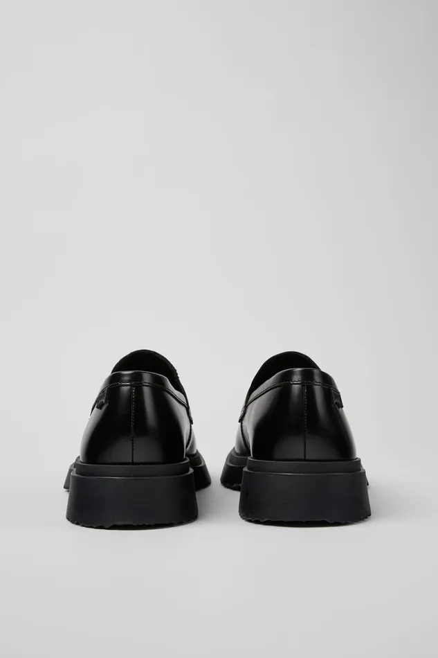 Men Walden Black Leather Loafers Camper Formal Shoes Men Walden Black Leather Loafers Camper Formal Shoes