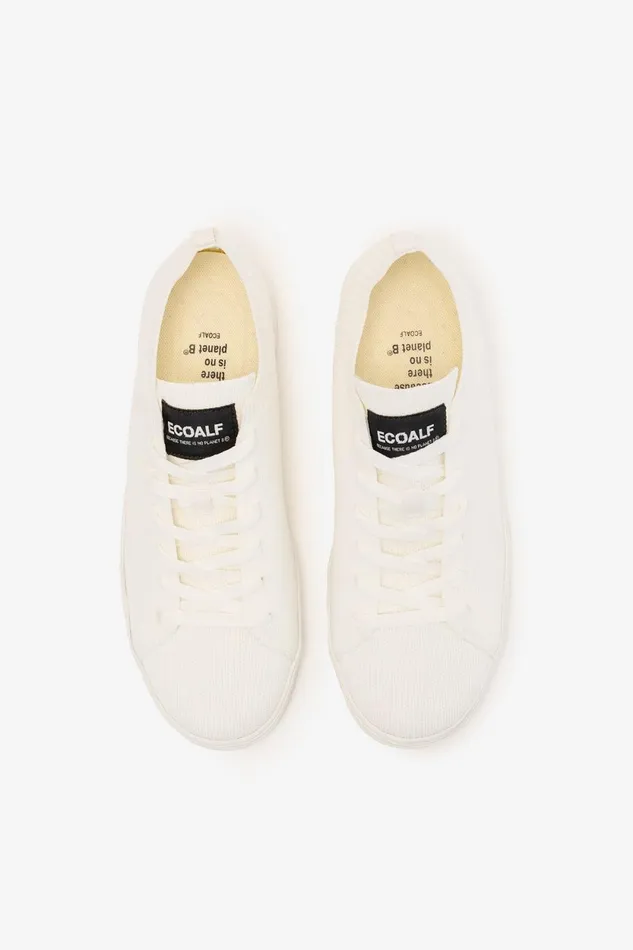 Men White Jersey Trainers Ecoalf Sneakers