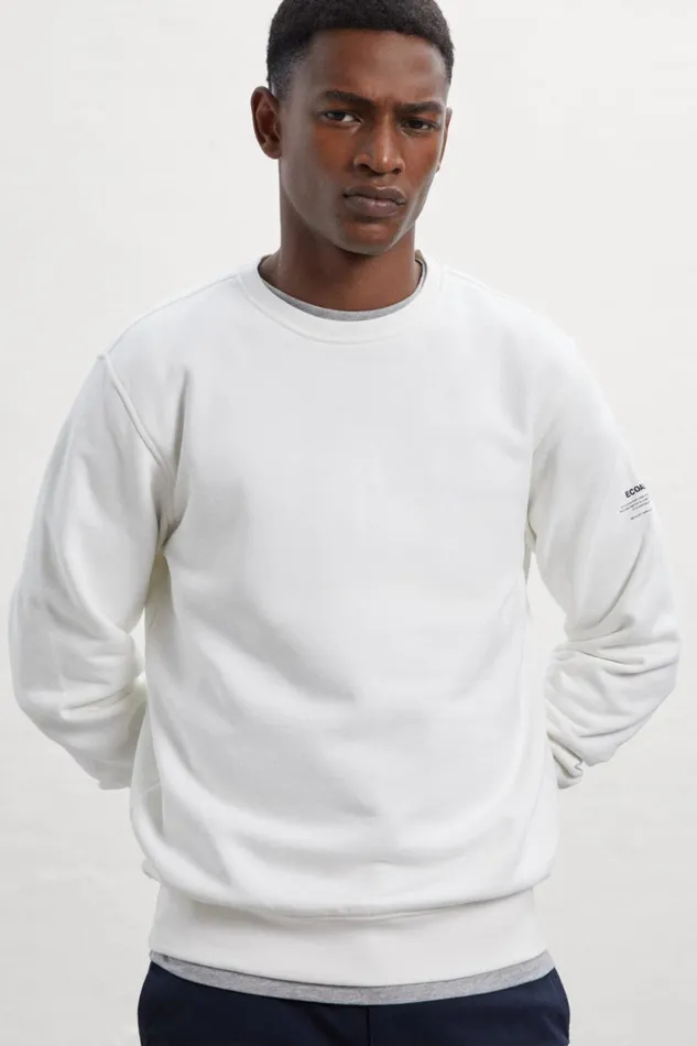 Men White Tomi Sweatshirt Ecoalf Sweatshirts