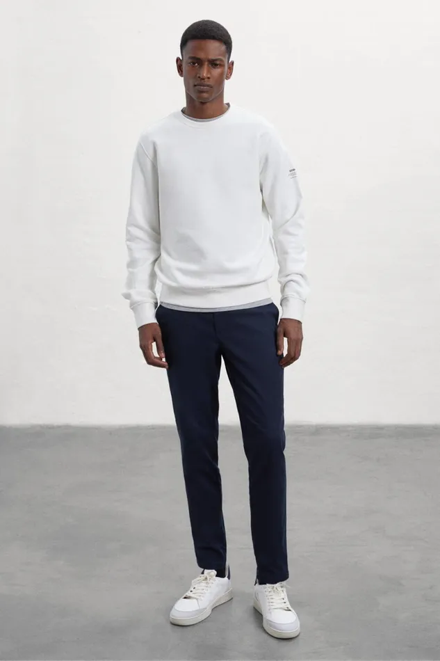Men White Tomi Sweatshirt Ecoalf Sweatshirts