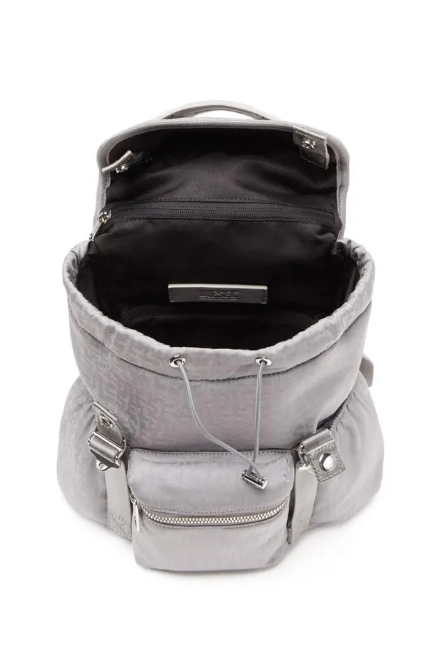 MenWomen Nylon Mono Backpack S X Grey Diesel Backpacks MenWomen Nylon Mono Backpack S X Grey Diesel Backpacks