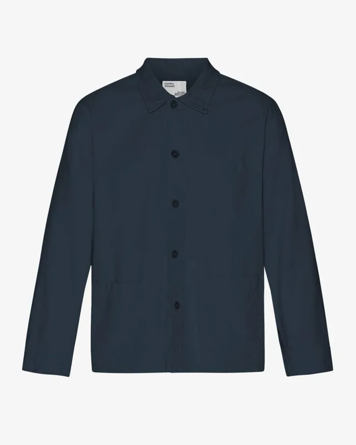 Men Workwear Jackets Colorful Standard Organic Workwear Jacket Navy Blue