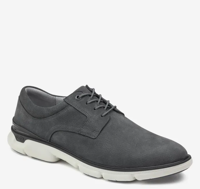 Men Xc4 Tanner Plain Toe Dark Gray Nubuck JohnstonandMurphy LaceUps