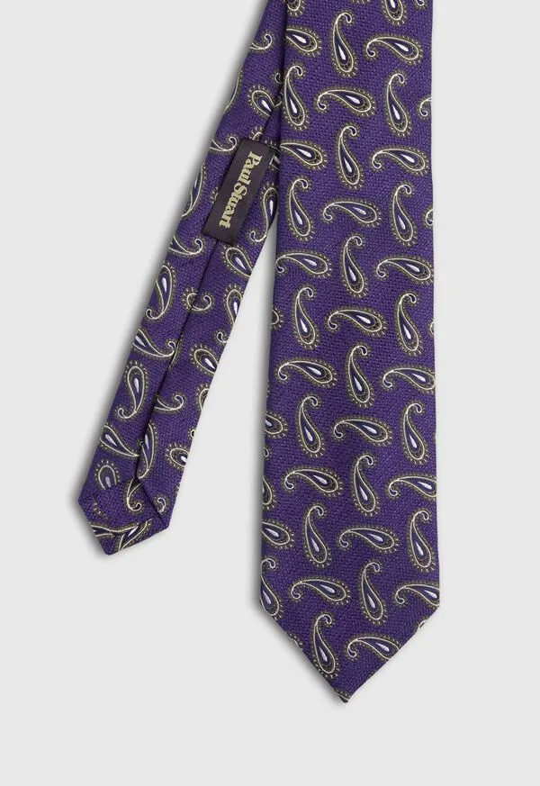 Mens Tossed Paisley Tie Light Blue Ties Paulstuart