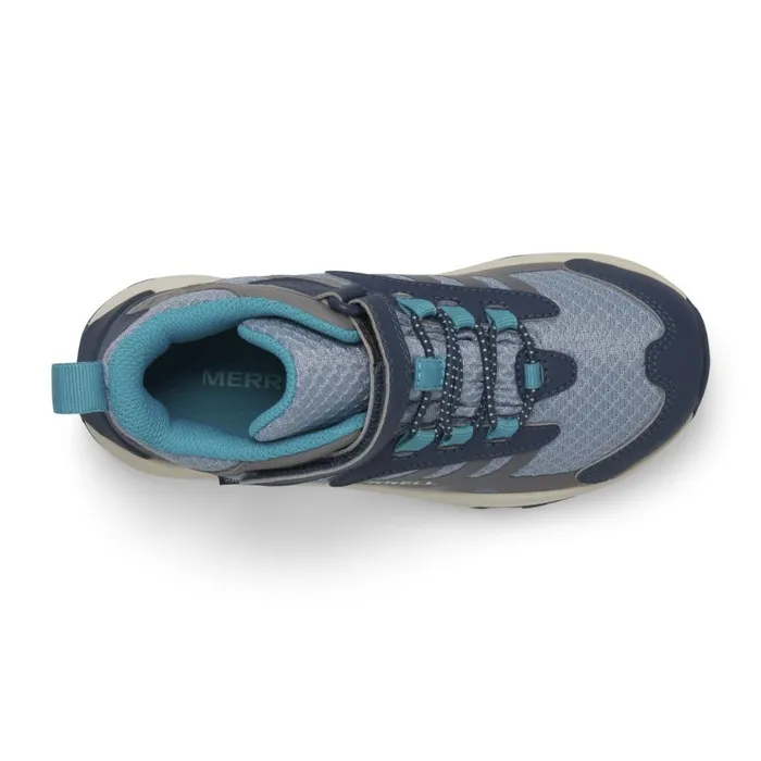Merrell Boots Kids Big Moab Speed Mid 2 AC Waterproof Stoneblueturquoise