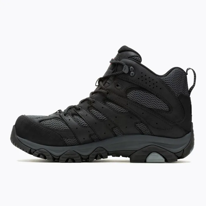 Merrell Boots Men Moab Vertex 2 Mid Waterproof Carbon Fiber Work Boot Blackgranite