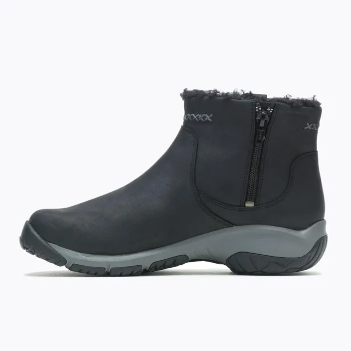 Merrell Boots Women Encore 4 Bluff Zip Polar Waterproof Wide Width Black