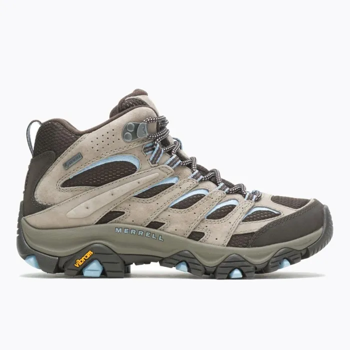 Merrell Boots Women Moab 3 Mid GoreTex Wide Width Brindle