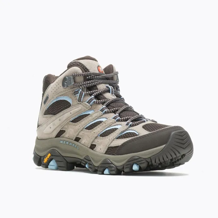Merrell Boots Women Moab 3 Mid GoreTex Wide Width Brindle