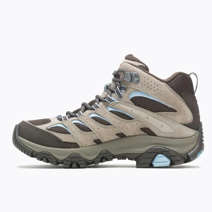 Merrell Boots Women Moab 3 Mid GoreTex Wide Width Brindle