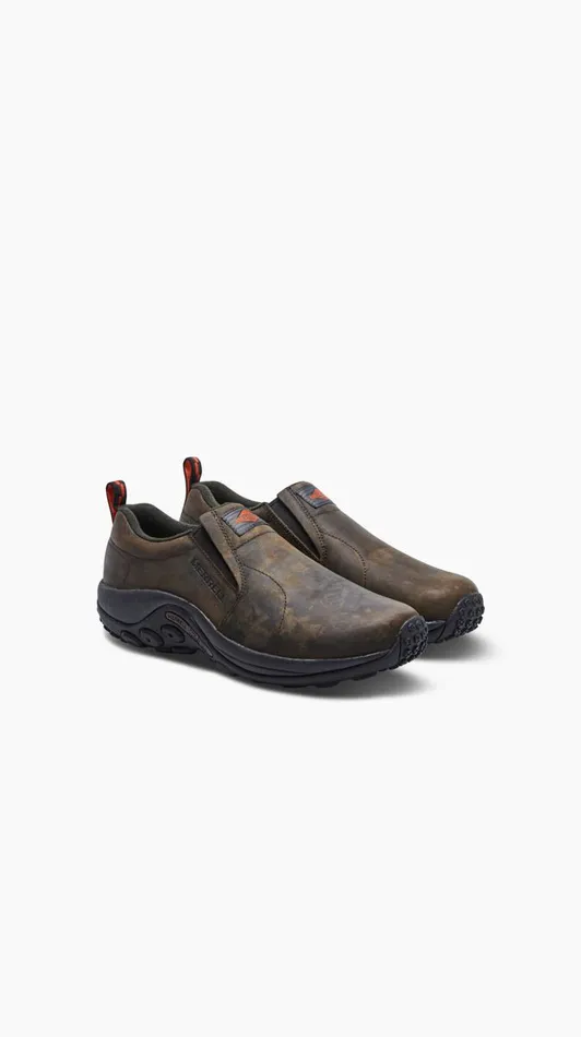 Merrell SlipOns Men Jungle Moc Leather Sr Work Shoe Espresso