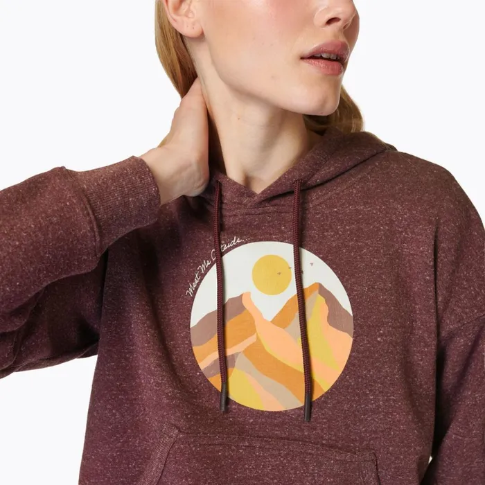 Merrell Tops Women Circle Outside Hoody Wine Tasting Heather