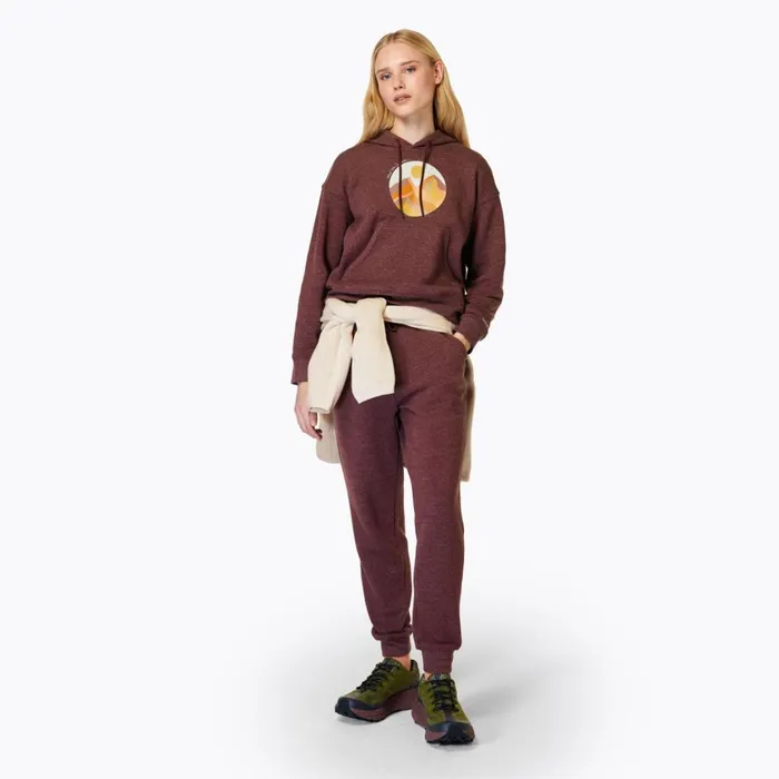 Merrell Tops Women Circle Outside Hoody Wine Tasting Heather