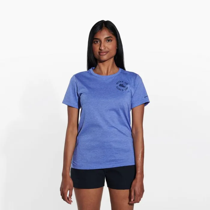 Merrell Tops Women Hike On Tee Baja Blue Heather