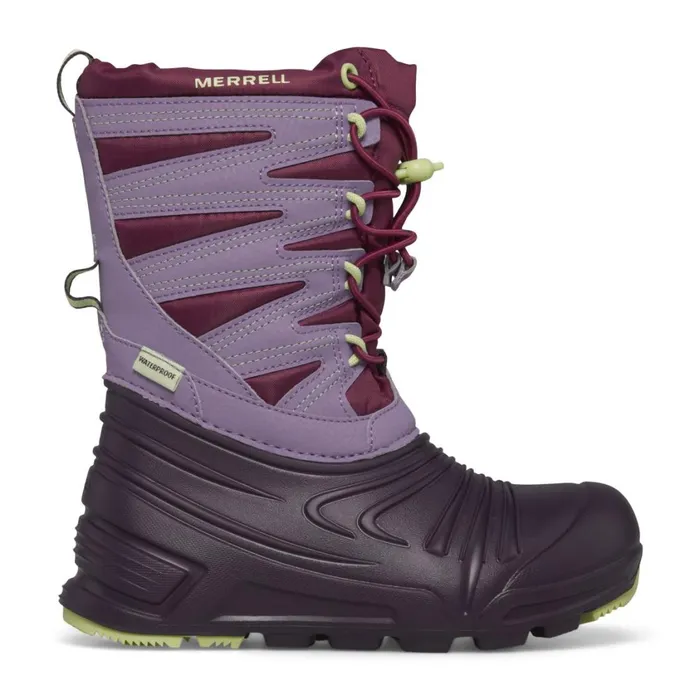 Merrell Winter Boots Kids Big Snow Quest Lite 30 Waterproof Burgundypurple