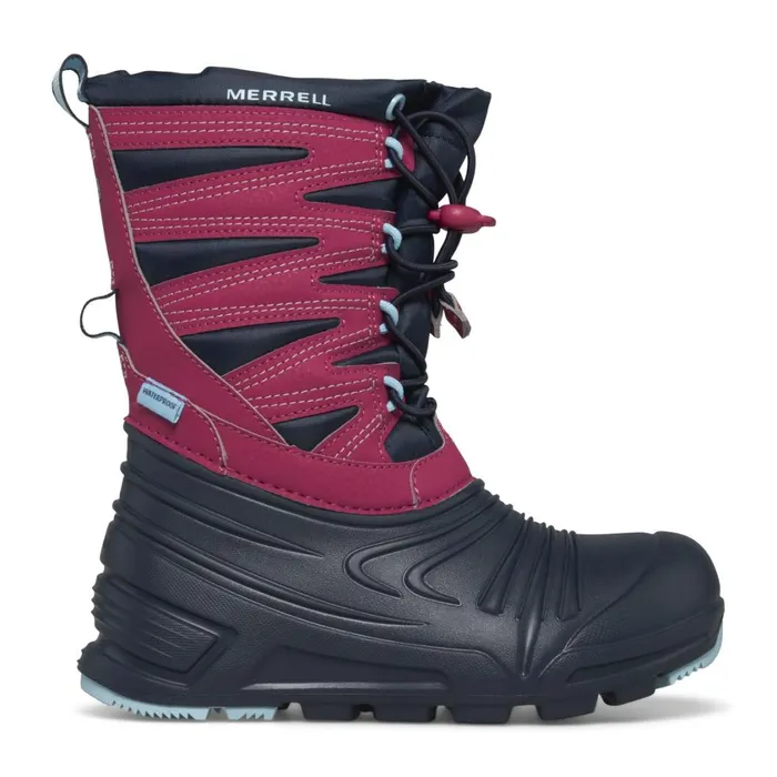 Merrell Winter Boots Kids Big Snow Quest Lite 30 Waterproof Navyfucshia