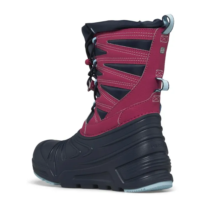 Merrell Winter Boots Kids Big Snow Quest Lite 30 Waterproof Navyfucshia