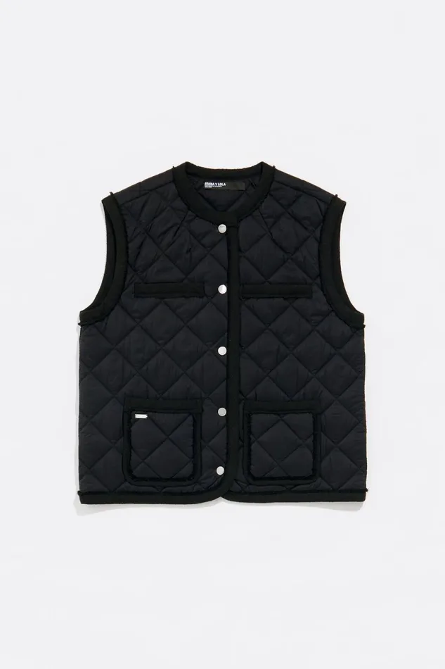 Midnight Quilted Gilet Midnight Women Bimba Y Lola Jackets And Blazers Midnight Quilted Gilet Midnight Women Bimba Y Lola Jackets And Blazers