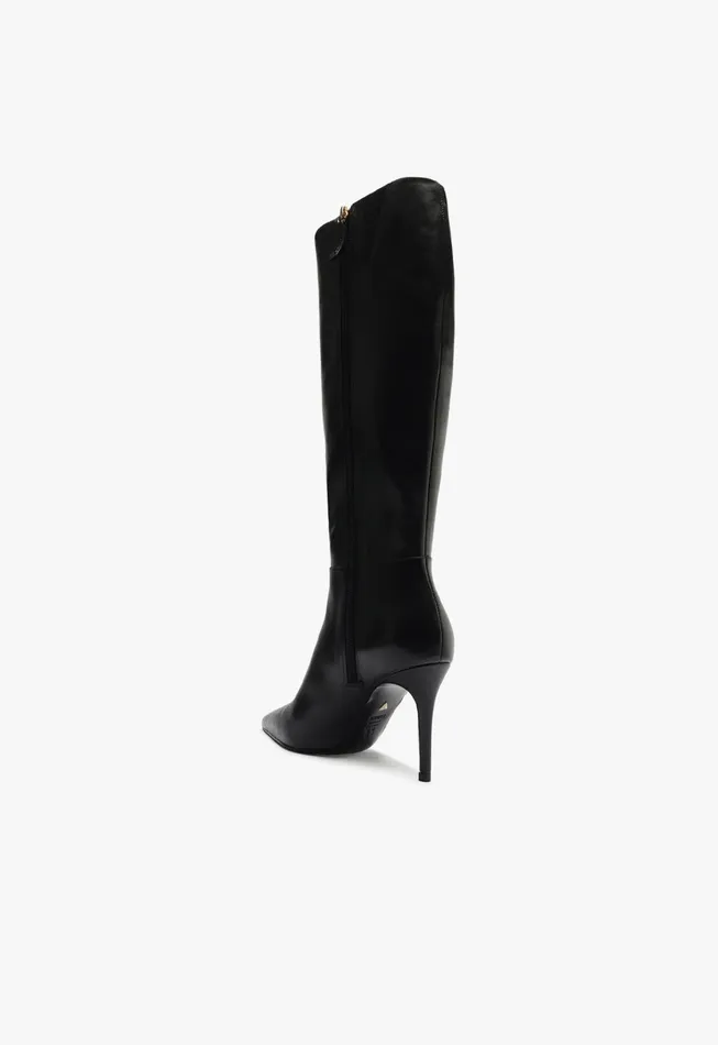 Mikki Up Boot Black Women Schutz Shoes Mikki Boots