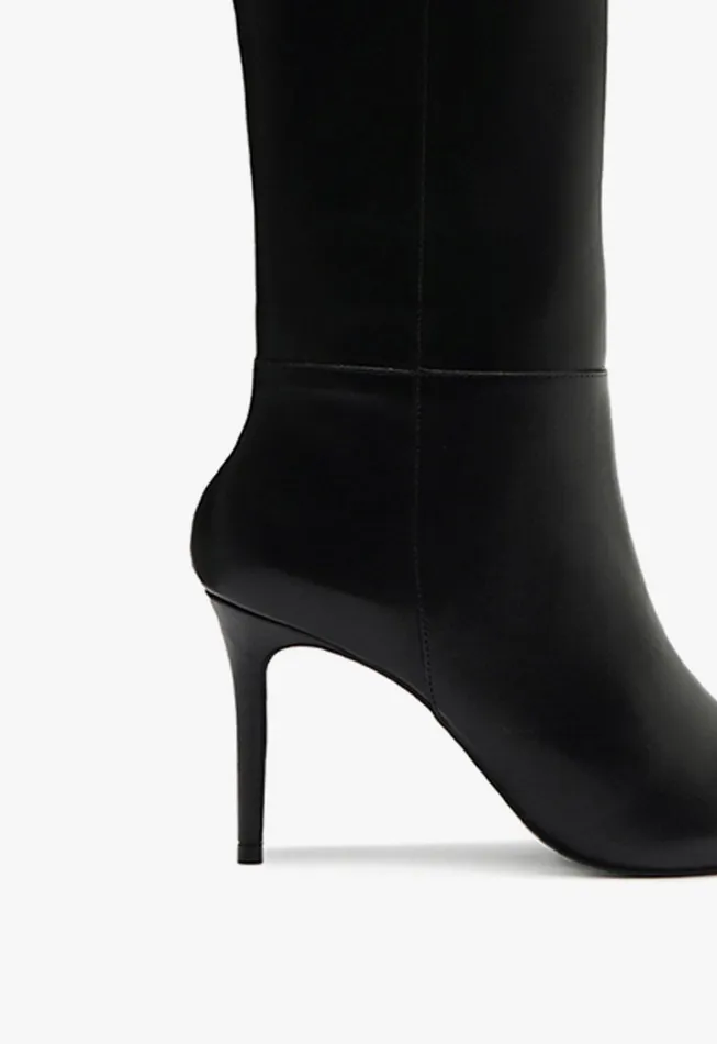 Mikki Up Boot Black Women Schutz Shoes Mikki Boots