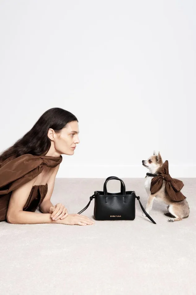 Mini Black Leather Chihuahua Bag Black Women Bimba Y Lola Chihuahua Bags